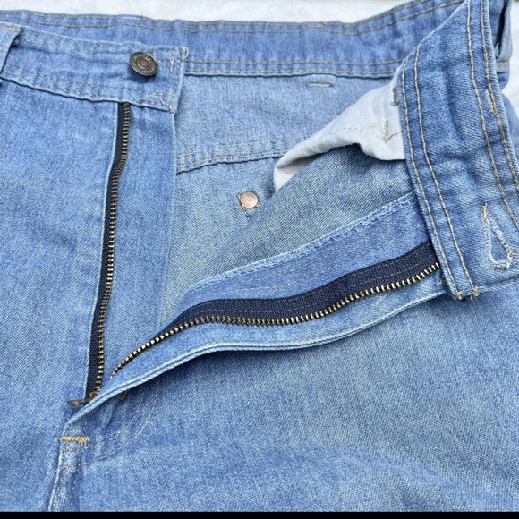Vintage 80s Levi’s Orange Tab Jeans Size 32 Soft Denim Distressed Blue - Picture 8 of 12